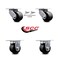 Service Caster 3.25 Inch Glass Filled Nylon Caster Set Roller Bearings 2 Swivel Lock 2 Rigid SCC-30CS3420-GFNR-BSL-2-R-2 - alternate 5